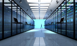 server room interior in datacenter original